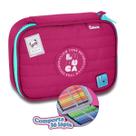 Estojo Box Luluca Escolar Varias Cores Estojo grande feminino