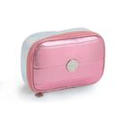 Estojo box metalizada rosa / cinza - seanite