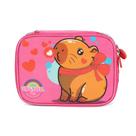 Estojo Box Para 100 Lapis Up4you Capivara Pink