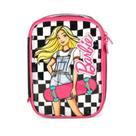 Estojo Box Preto Barbie Escolar Luxcel Estojo Box Preto Barbie Escolar Luxcel