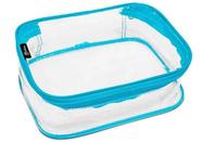 Estojo BOX PVC Colors Cristal Azul