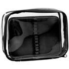 Estojo BOX PVC Preto Cristal G com Divisória