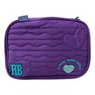 Estojo Box Rebecca Bonbon Heart Beats Escolar 36 Lápis Lilás