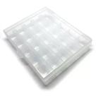 Estojo Caixa Box Bobinas Altas 25 unid transparente Máquina