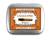 Estojo Caligrafia Brause com 6 Penas Calligraphie