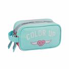 Estojo Candy Collor Moderno Escola Bolsinha de Lápis 2 Divisórias duplo Faculdade Trabalho Feminino Estojo Candy Collor Moderno Escola Bolsinha de Lápis 2 Divisórias duplo Faculdade Trabalho Feminino