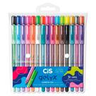 Estojo Caneta Gel Gelyx com 30 Cores - Cis