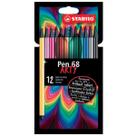 Estojo Caneta Pen 68 Arty com 12 Unidades - Stabilo Estojo Caneta Pen 68 Arty com 12 Unidades - Stabilo