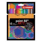Estojo Caneta Point 88 Arty com 18 Unidades - Stabilo
