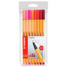 Estojo Caneta Point 88 Neon Cores Quentes com 8 Unidades - Stabilo