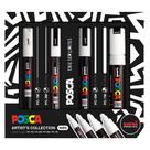 Estojo Caneta Posca Artists Collection Branca com 4 - Uni