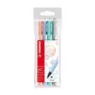 Estojo Caneta Stabilo Pointmax C/4 Cores Pasteis 0.8mm 488/4-02 (Azul, Verde, Pessego e Cinza) Estojo Caneta Stabilo Pointmax C/4 Cores Pasteis 0.8mm 488/4-02 (Azul, Verde, Pessego e Cinza)