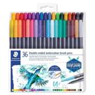 Estojo Caneta Staedtler Brush Pen Duo Ponta Dupla 36cores
