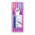 Estojo Caneta Staedtler Triplus 0.3Mm Pastel 6 Cores Estojo Caneta Staedtler Triplus 0.3Mm Pastel 6 Cores