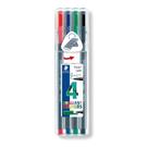 Estojo Caneta Staedtler Triplus Rollerball 0.4Mm 4 Cores