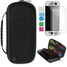 Estojo Case Capa Rígido Compatível Nintendo Switch+ Película Vidro Temperado Oled