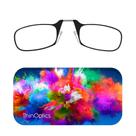 Estojo colorido retangular de 44 mm para óculos de leitura ThinOptics