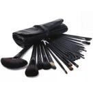Estojo com 24 Pincéis de Maquiagem - Preto