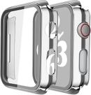 Estojo com protetor de tela de vidro temperado para Apple Watch 40mm