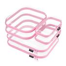 Estojo Cosmético YQBRAO Kit com 6 Necessaires Rígidas Transparentes Rosa Claro Estojo Cosmético YQBRAO Kit com 6 Necessaires Rígidas Transparentes Rosa Claro