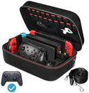 Estojo de armazenamento de transporte ivoler para Nintendo Switch OLED preto