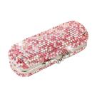 Estojo de batom AsAlways Shiny Strass Crystal com espelho rosa Estojo de batom AsAlways Shiny Strass Crystal com espelho rosa