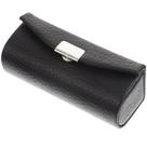 Estojo de batom Beavorty Purse Holder em couro PU com espelho preto