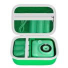 Estojo de câmera infantil compatível com Esoxoffore/para Dududragon/para Bofider/para Letshaha/para Masterbee/para Dylanto/para câmera de impressão instantânea Mgaolo, armazenamento de câmeras de vídeo digital para papéis em rolo - verde