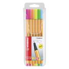 Estojo De Caneta Stabilo Point 88 Neon Com 6 Cores