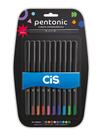 Estojo de Canetas Eferográficas com 10 cores Pentonic 0.7mm Estojo de Canetas Eferográficas com 10 cores Pentonic 0.7mm