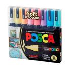Estojo De Canetas Uniball Posca Pc 5m com 8 Cores Soft
