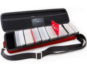 Estojo de cartas Quiver Time Red para MTG Deck com caixa de armazenamento