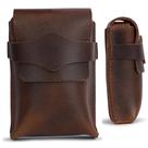 Estojo de cartas TheAntiq Brown Leather Full-Grain