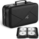 Estojo de CD, suporte de DVD, capacidade 144, TIMCORR, preto