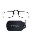 Estojo de chaveiro ThinOptics para óculos de leitura preto 44 mm +2,5D