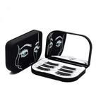 Estojo de cosméticos YiQiyi Empty Eyelashes Storage com espelho preto Estojo de cosméticos YiQiyi Empty Eyelashes Storage com espelho preto