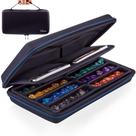 Estojo de dados SIQUK DND Dice Box Storage contém 8 conjuntos com bandeja