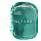 Estojo De Disco Box Transparente Big 50 OBI BRASIL Tiffany (Verde Agua)