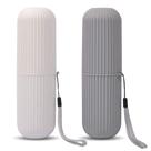 Estojo de escova de dentes UCEC para viagens, pacote com 2 unidades (cinza, branco) Estojo de escova de dentes UCEC para viagens, pacote com 2 unidades (cinza, branco)