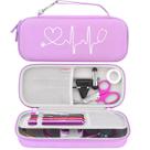 Estojo de estetoscópio BOVKE para 3M Littmann Classic III roxo
