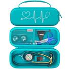 Estojo de estetoscópio BOVKE para 3M Littmann Classic III Turquesa