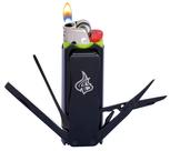 Estojo de isqueiro multiferramentas LighterBro Stealth Black em aço inoxidável Estojo de isqueiro multiferramentas LighterBro Stealth Black em aço inoxidável