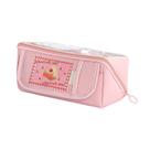 Estojo de lápis Generic Cute Pink Cherish Me! com janela transparente Estojo de lápis Generic Cute Pink Cherish Me! com janela transparente