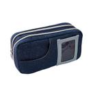 Estojo de lápis jeans de grande capacidade para papelaria multicamada Orga Estojo de lápis jeans de grande capacidade para papelaria multicamada Orga