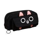 Estojo de lápis JIAOYUNLILI Big Capacity 3D Cat para material escolar