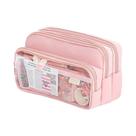 Estojo De Lápis Kawaii À Prova d'Água De Grande Capacidade, Bolsa De Canetas Multi-camadas, Material