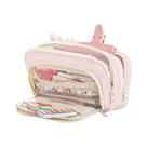 Estojo De Lápis Kawaii De Grande Capacidade Com Múltiplas Camadas Para Estudantes, Bolsa De