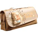 Estojo de lápis Squeeze Butter Bear em couro PU impermeável