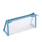 Estojo de lápis transparente de PVC impermeável de grande capacidade