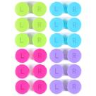Estojo de lentes de contato KISEER Colorful Soak Storage Kit x12 Estojo de lentes de contato KISEER Colorful Soak Storage Kit x12